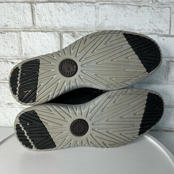 Ugg Boots Union Chukka Leather Waterproof Lace Up Treadlite Charcoal Black 8 - Picture 4 of 11